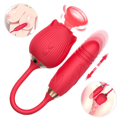เครื่องสั่นดูดน้ำผึ้งเซ็กส์ทอย IPX7 Nipple Clitoral Stimulation สำหรับผู้ใหญ่