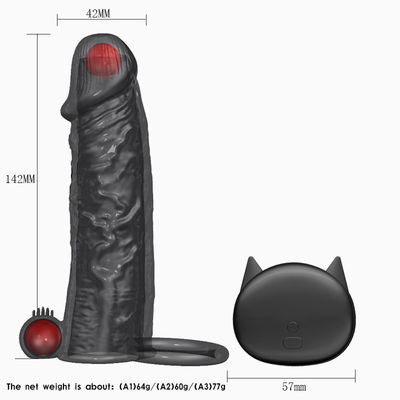 สายรัดความรู้สึกจริงแบบนุ่มพิเศษบน Dildo 14 ซม. กันน้ำไม่รุกราน