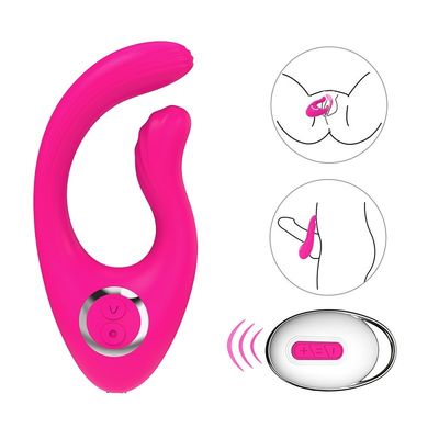 CE รีโมทคอนโทรลไร้สาย Egg U Type Vibrator 9 ความถี่ IPX7