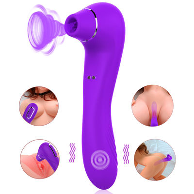 เครื่องสั่นสำหรับผู้ใหญ่ที่ล้างทำความสะอาดได้ Flicking Tongue Toy 10 Speeds 190mm