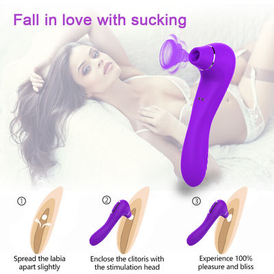เครื่องสั่นสำหรับผู้ใหญ่ที่ล้างทำความสะอาดได้ Flicking Tongue Toy 10 Speeds 190mm