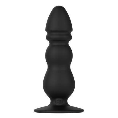 Black 10 Speeds Anal Sex Toys เครื่องสั่นแหวนชาย 11.3 ซม. บรรจุภัณฑ์รอบคอบ