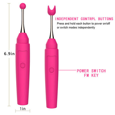 17.6 ซม. นวดหัวนม G Spot Vibrators Clitoris เพศหญิงของเล่น Single Speed