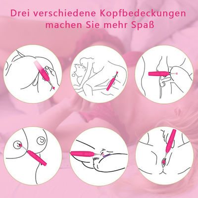 17.6 ซม. นวดหัวนม G Spot Vibrators Clitoris เพศหญิงของเล่น Single Speed