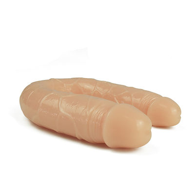 15in Double Ended น้ำผึ้งเซ็กส์ทอยสมจริง Dildo Soft TPE Penis