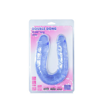 15in Double Ended น้ำผึ้งเซ็กส์ทอยสมจริง Dildo Soft TPE Penis