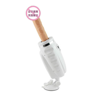 ของเล่นสำหรับผู้ใหญ่ Wireless Remote Bullet เครื่องทำความร้อน Telescopic 18.7cm Vibrating Dildo