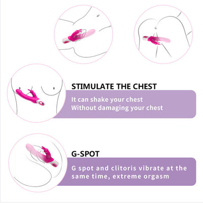 ซิลิโคนที่เป็นมิตรกับผิว Dildo น้ำผึ้งเซ็กส์ทอย Rabbit Vibrator G Spot SGS Approved