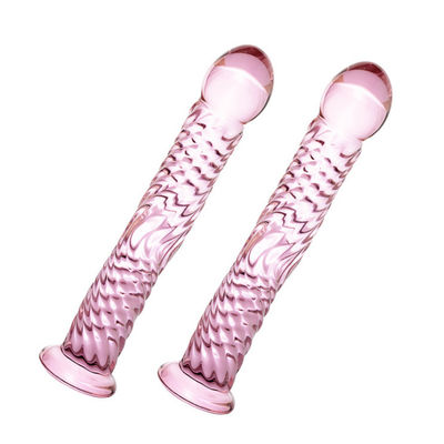 แก้วคริสตัลขนาดใหญ่ 17 ซม. ของเล่นทางเพศประดิษฐ์ Dildo ไม่มีกลิ่น CE Approved