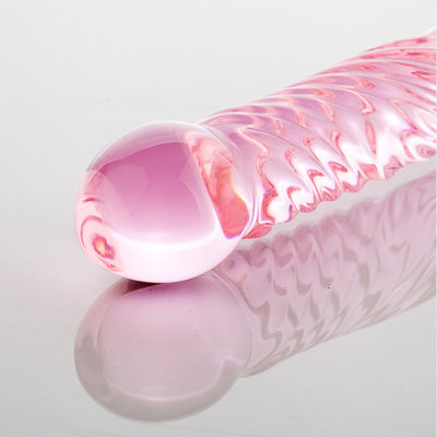 แก้วคริสตัลขนาดใหญ่ 17 ซม. ของเล่นทางเพศประดิษฐ์ Dildo ไม่มีกลิ่น CE Approved
