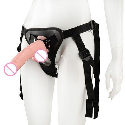 ซิลิโคนเกรดทางการแพทย์สมจริงอวัยวะเพศชาย Dildo 14.5 ซม. พร้อมถ้วยดูด