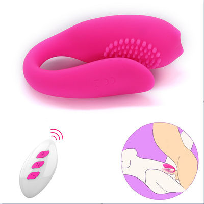 เร้าอารมณ์ไร้สายสั่นเซ็กส์ทอย G Spot U รูป Clitoris Stimulator