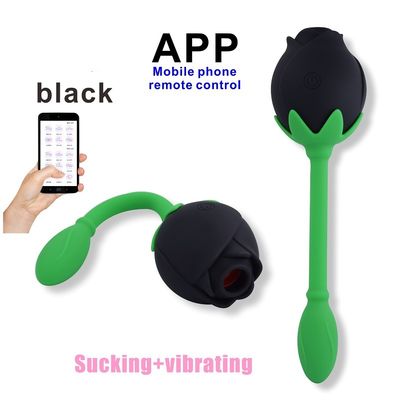IPX6 Rose Clitoral Sucker Vibrator ของเล่นทางเพศช่องคลอด G Spot Stimulation Clitoral Sucking Device