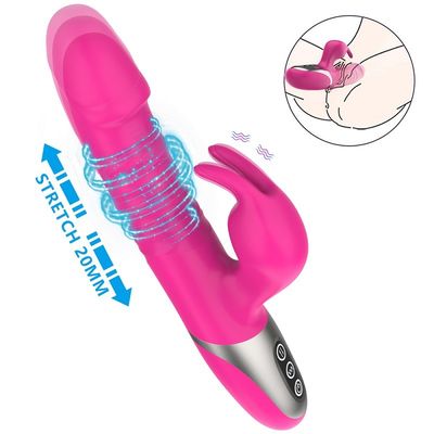 Telescopic Rabbit Clitoral Stimulator 215mm ลิ้นเลียเซ็กส์ทอย