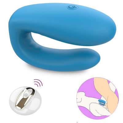 2 มอเตอร์ U Type Vibrator เซ็กส์ทอยซิลิโคน ABS รีโมทคอนโทรลไร้สาย ODM