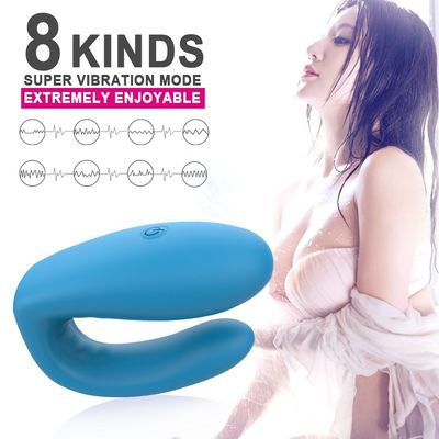 2 มอเตอร์ U Type Vibrator เซ็กส์ทอยซิลิโคน ABS รีโมทคอนโทรลไร้สาย ODM