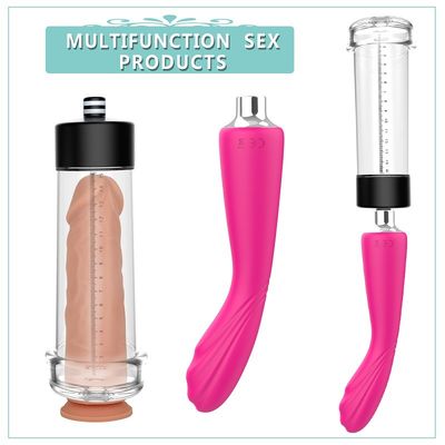 Electric Enlarge Penis Mens Sex Toys จอแสดงผล LCD USB ชาร์จใหม่ได้ 15cm
