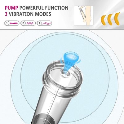 Electric Enlarge Penis Mens Sex Toys จอแสดงผล LCD USB ชาร์จใหม่ได้ 15cm