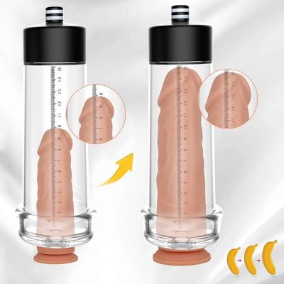 Electric Enlarge Penis Mens Sex Toys จอแสดงผล LCD USB ชาร์จใหม่ได้ 15cm