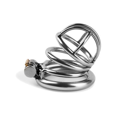 สแตนเลสบุรุษเซ็กส์ทอย Cock Chastity Cage อุปกรณ์ Chastity ชาย 50mm