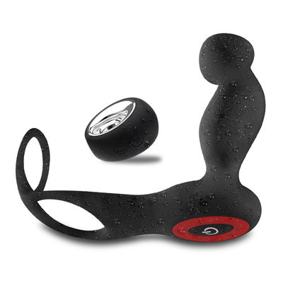 7 Speed ​​ซิลิโคน Dual Penis Ring Wireless Contol 135mm Anal Plug Cock Ring
