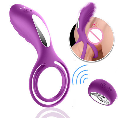 ความล่าช้าในการพุ่งออกมาของผู้ชายแหวนอวัยวะเพศชายของเล่นทางเพศ Love Ring Vibrator ROHS