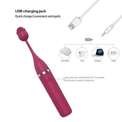นวดหัวนมสตรีเซ็กส์ทอย G Spot Vibrator IPX6 Waterproof