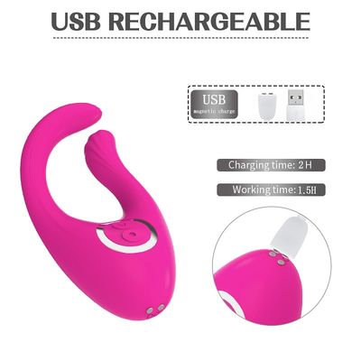 CE รีโมทคอนโทรลไร้สาย Egg U Type Vibrator 9 ความถี่ IPX7