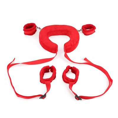 สบาย 385G ข้อเท้าและมือ Cuffs ไนลอน Bdsm เข็มขัดกุญแจมือ