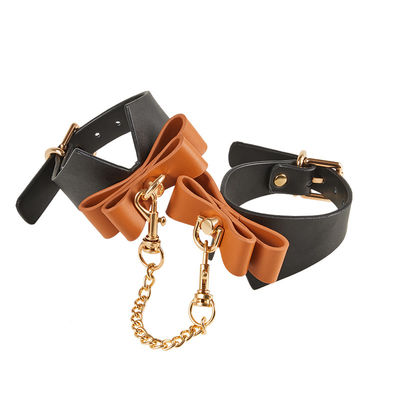9Pcs หนัง SM เพศ Fetish Bondage Handcuffs Nipple Clamps Collar Gag Whip Rope