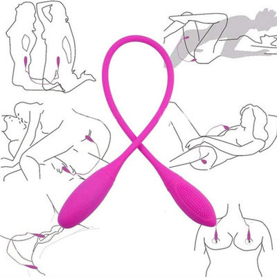 รีโมทคอนโทรลไร้สาย LGBT เซ็กส์ทอย Dual Ended Dildo 60mm