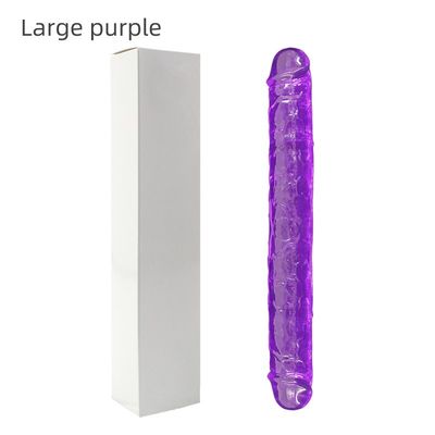 ซิลิโคนสมจริง LGBT เซ็กส์ทอย Double Head Non Vibrator 37.4 ซม. สำหรับผู้หญิง